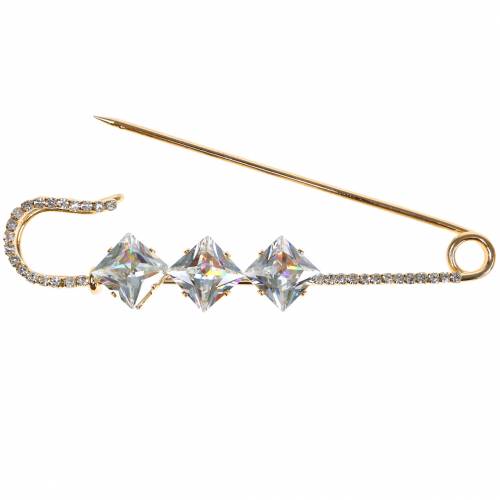 Artikel Veiligheidsspeld sieraden pin diamant goud 2st