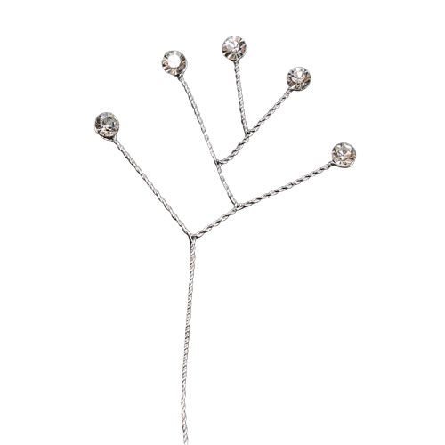 Floristik24 Diamantstreng helder glanzend 10cm 12 stuks