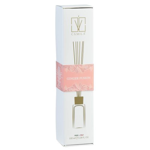 Artikel Kamergeurverspreider glas gember Camila geurstokjes 100ml