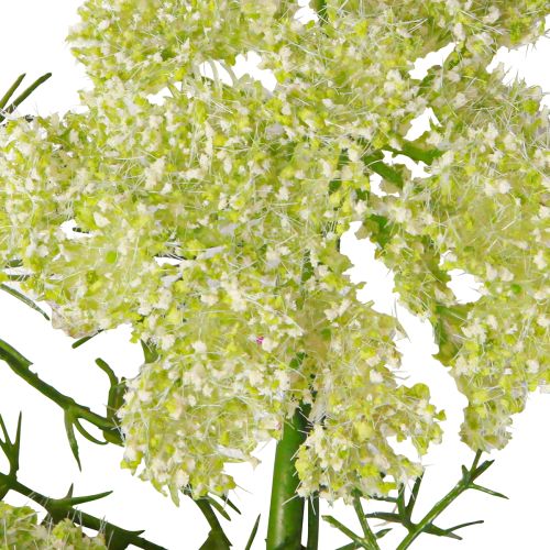 Artikel Dille kunstplant met lange steel weidebloem groen wit 87cm