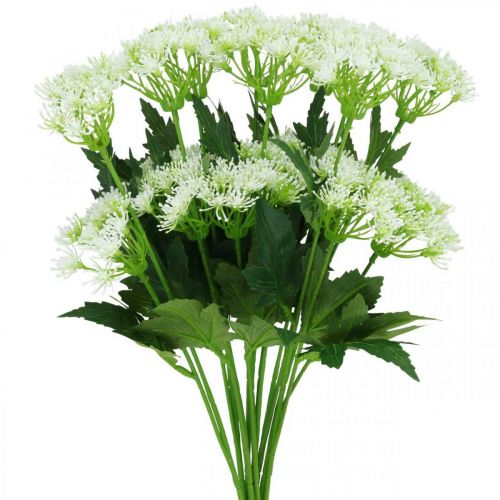 Floristik24 Dille bloeiend, kunstkruiden, sierplant groen, wit 49cm 9st