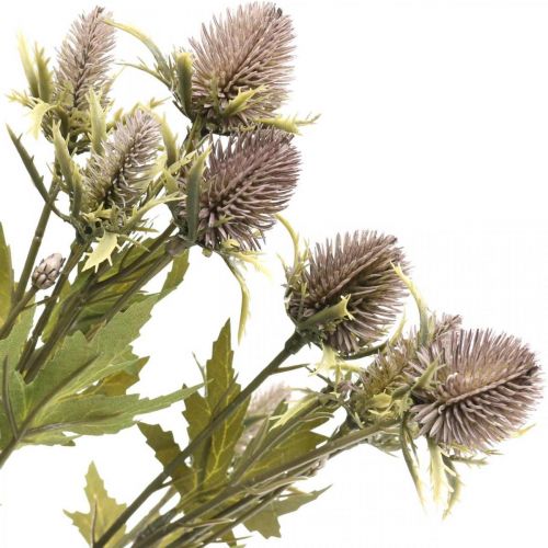 Floristik24 Distel paarse kunsttak 10 bloemhoofdjes 68cm 3st