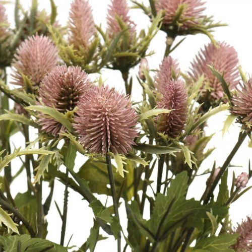 Artikel Thistle Kunststengel Bloem Roze 10 Bloemhoofdjes 68cm 3st
