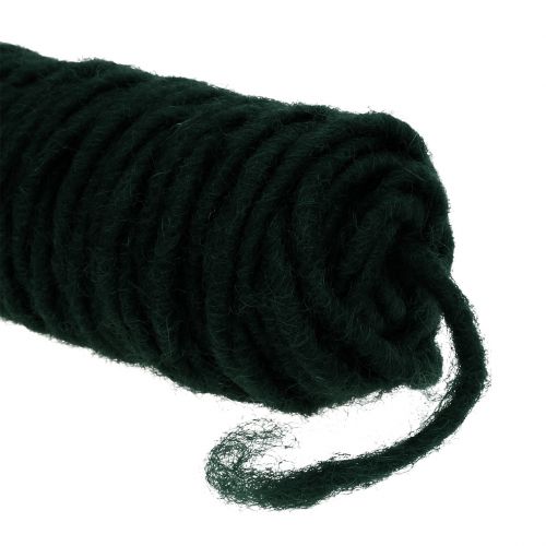 Floristik24 Wick draad viltdraad donkergroen 55m
