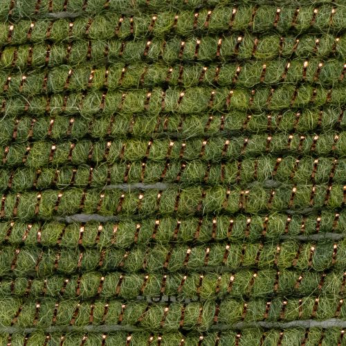 Floristik24 Groen wollen koord met gouden draad, 5m x 5mm met draad, voor decoratie en knutselen