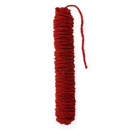 Lontdraad donkerrood 55m