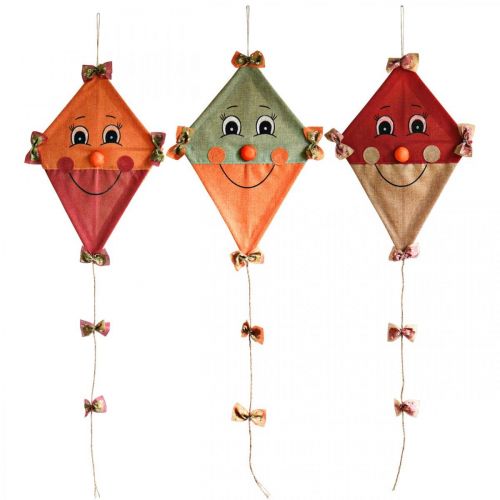 Floristik24 Deco draak om op te hangen herfstdecoratie jute gesorteerd 40×55cm 3st