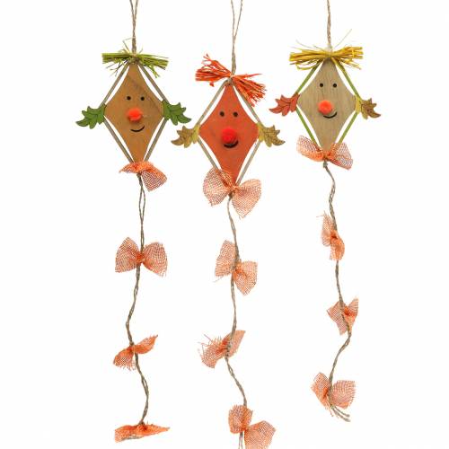 Floristik24 Herfstdecoratie vlieger om op te hangen 10,5cm x 11cm 6st