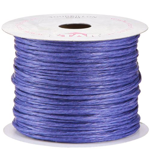 Floristik24 Draad gewikkeld 50m donkerblauw
