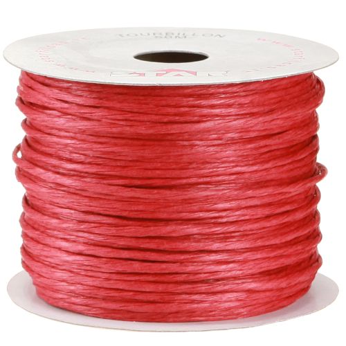 Floristik24 Draad gewikkeld 50m rood