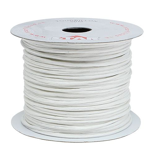Floristik24 Draad gewikkeld 50m wit