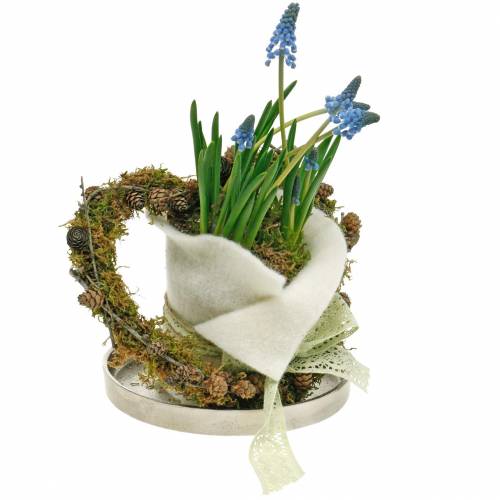 Artikel Draadhartjes 20cm golfringen krans hoepel hart 10 st