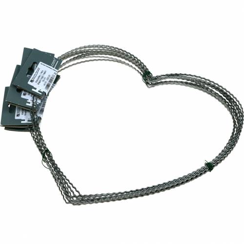 Artikel Draad hart 30cm golf ring voor muur krans krans ring hart 10st