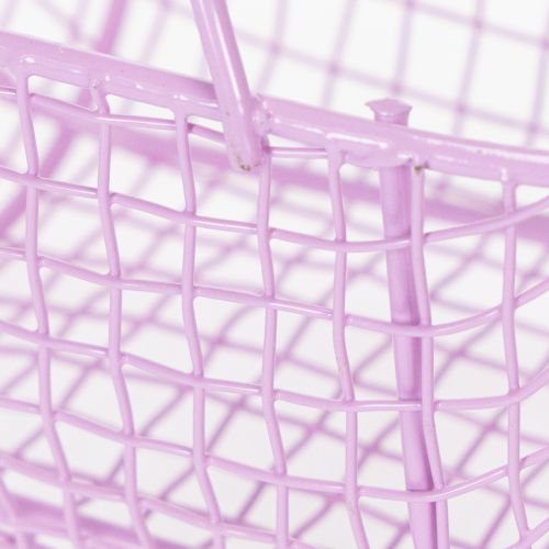 Artikel Draadmand met houten handvat, ideaal voor een moderne en stijlvolle inrichting, 17 cm, 6 stuks