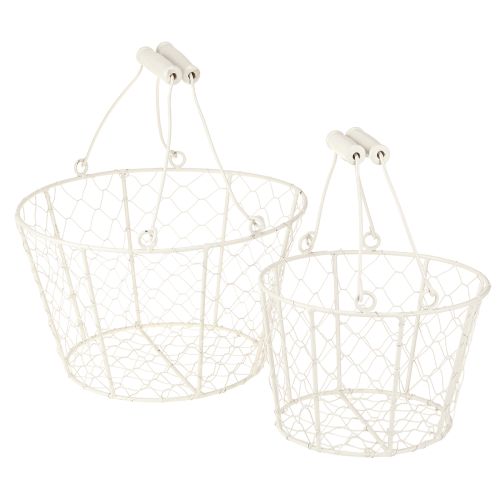 Floristik24 Decoratieve draadmanden als decoratieve oplossing voor een creatieve tuininrichting, 30 cm, 1 set