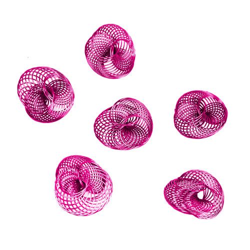 Floristik24 Spaakwielen Roze Ø4.5cm 6st