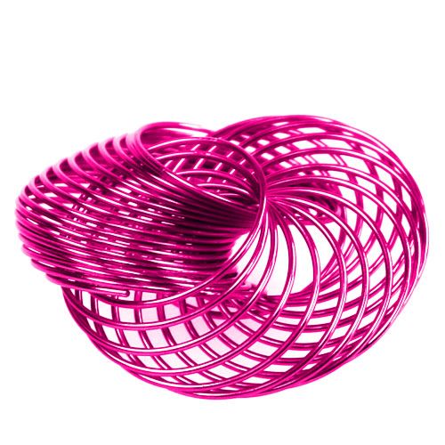 Floristik24 Spaakwielen Roze Ø4.5cm 6st