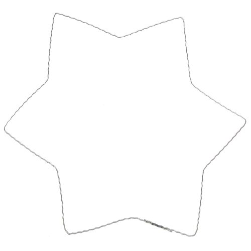 Artikel Draadster golfring draadsterren voor kransen 30cm 10 st