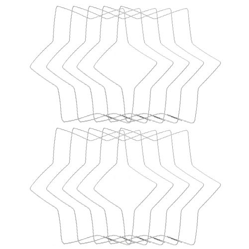 Artikel Draadster golfring draadsterren voor kransen 30cm 10 st