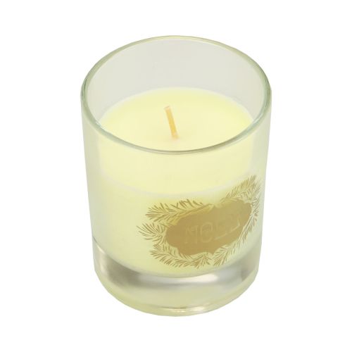 Artikel Geurkaars Kerstkaars glas heldere kerstkaars 7,5cm