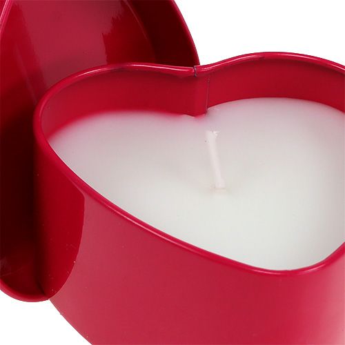 Floristik24 Geurkaars hartvorm roze 7cm x 3,5cm 1 st