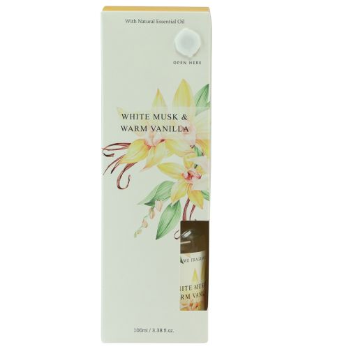 Artikel Geurstokjes kamergeurglas vanille witte muskus 100ml