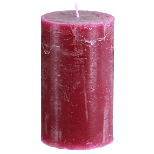 Artikel Effen kaarsen Berry stompkaarsen paars 70×120mm 4 st