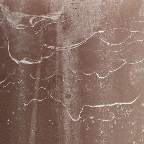 Artikel Effen gekleurde kaarsen bruine stompkaarsen 85×150mm 2 st