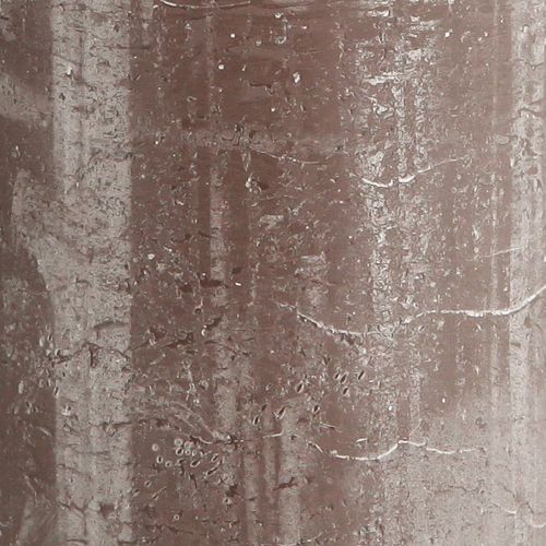 Artikel Effen gekleurde kaarsen bruine stompkaarsen 85x200mm 2 st