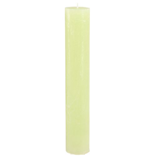 Artikel Effen kaarsen limoengroen Conische kaarsen 50×300mm 4 stuks