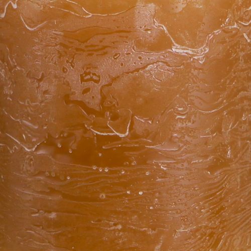 Artikel Effen gekleurde kaarsen karamel stompkaarsen 70×80mm 4 st
