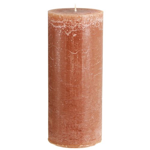 Effen gekleurde kaarsen karamel stompkaarsen 85×200mm 2 st
