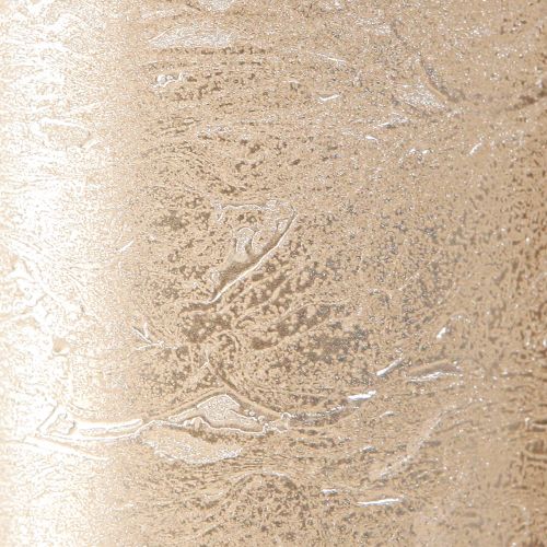 Artikel Effen kaarsen platina 70x100mm 4 st