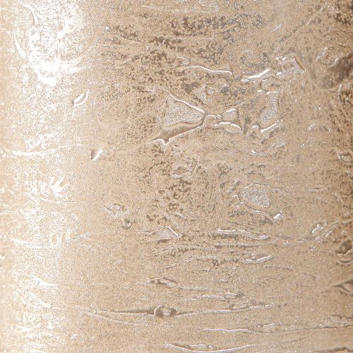 Artikel Effen gekleurde kaarsen platina 70x80mm 4 st