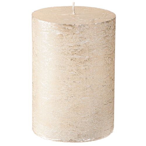 Artikel Effen gekleurde kaarsen platina 85x120mm 2st