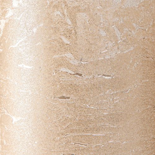 Artikel Effen gekleurde kaarsen platina 85x150mm 2st