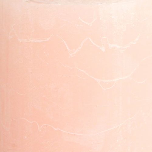 Artikel Effen kaarsen roze stompkaarsen lichtroze 85×120mm 2 st