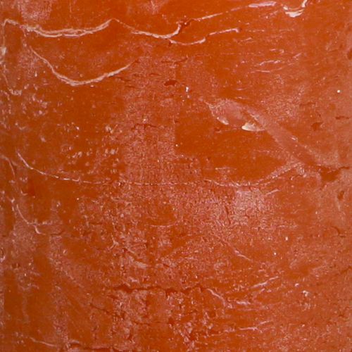 Artikel Effen kaarsen roodbruine stompkaarsen 60×100mm 4 st
