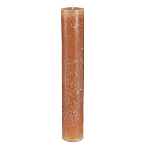 Effen gekleurde kaarsen stokkaarsen karamel 50x300mm 4 st