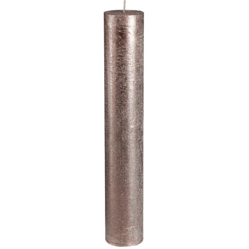 Effen kaarsen, stokkaarsen, koper, 50x300mm, 4 stuks
