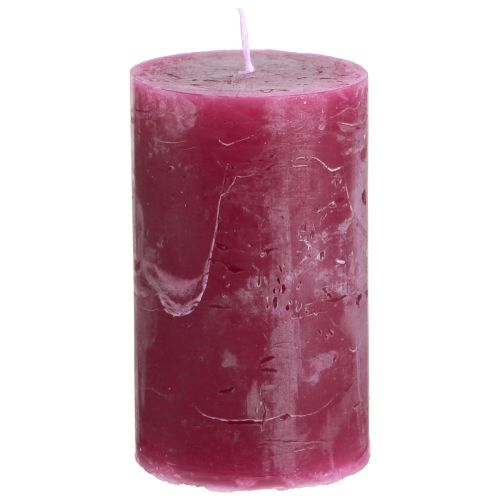 Floristik24 Effen gekleurde kaarsen stompkaarsen Berry 60x100mm 4 st