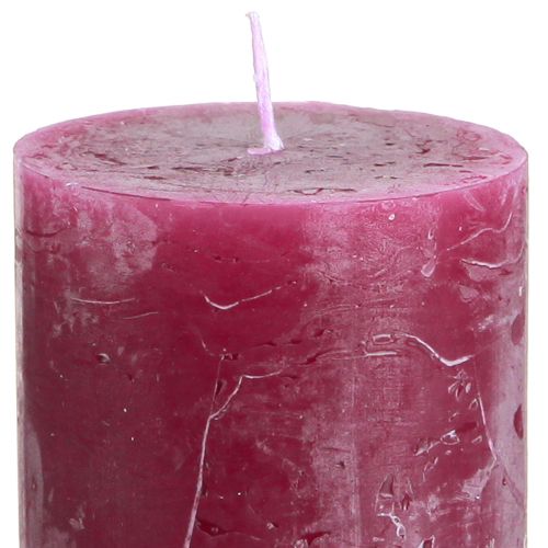 Floristik24 Effen gekleurde kaarsen stompkaarsen Berry 60x100mm 4 st