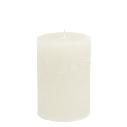 Artikel Effen kaarsen wit 85x120mm 2 st