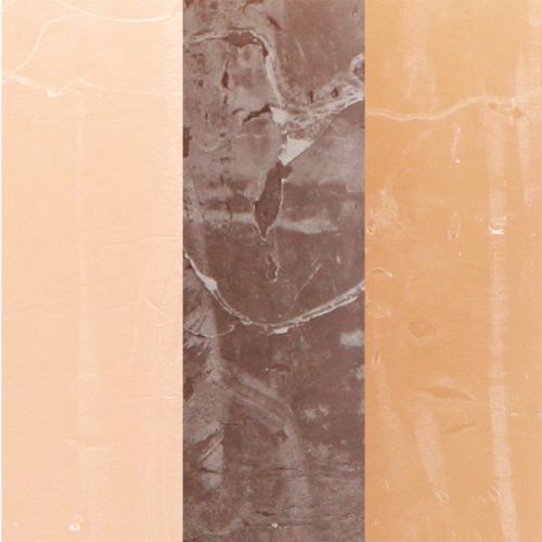 Artikel Effen pilaarkaarsen 3 kleuren bruin 60×100mm 12 stuks