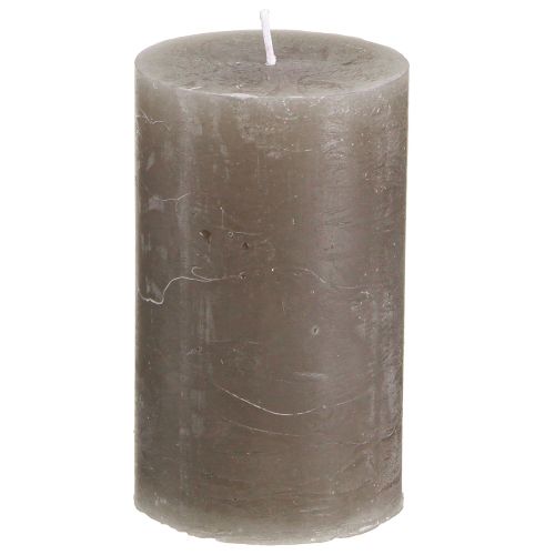 Artikel Stompkaarsen effen kleur bruin kaarsen 60x100mm 4 st