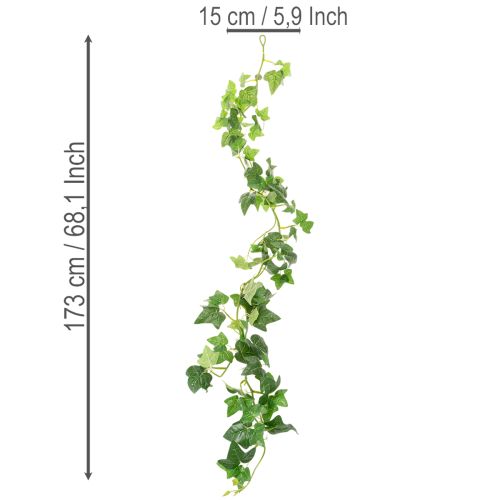 Kunstmatige klimop slinger voor kamerdecoratie 173 cm | Floristik24.nl