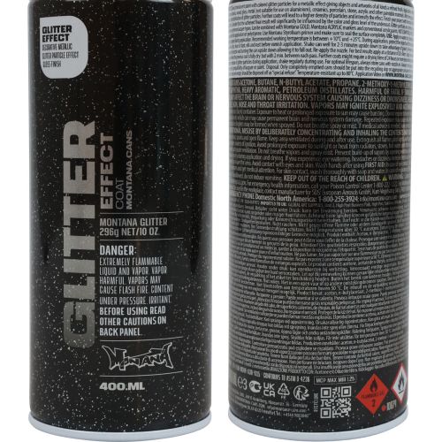 Artikel Glitterspray zilver Montana-effect glitterspray spuitverf 400 ml