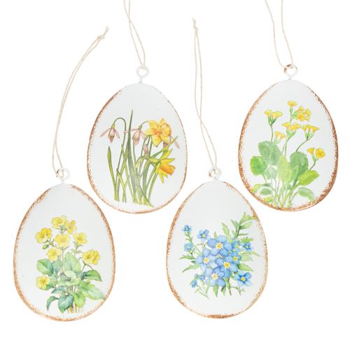 Floristik24 Paaseieren met lentebloemen, ideaal voor paasboeketten of als vensterdecoratie, 8 cm, 8 stuks