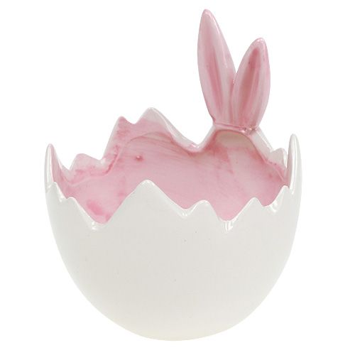 Floristik24 Decoratieve schaal ei met oren Ø7.5cm H9.5cm 3st