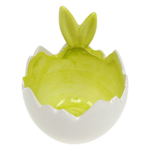 Floristik24 Decoratieve schaal ei met oren Ø7.5cm H9.5cm 3st